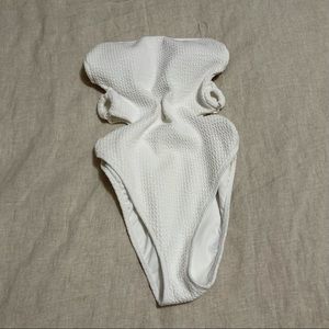 White Forever 21 one piece Bathing suit